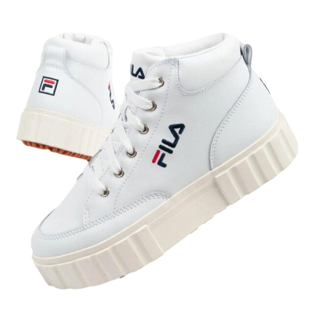 Fila Dames sandblast leren trainers UTPP10947_white large