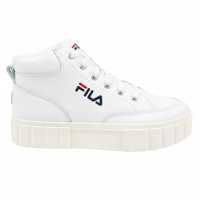 Fila Dames sandblast leren trainers UTPP10947_white large