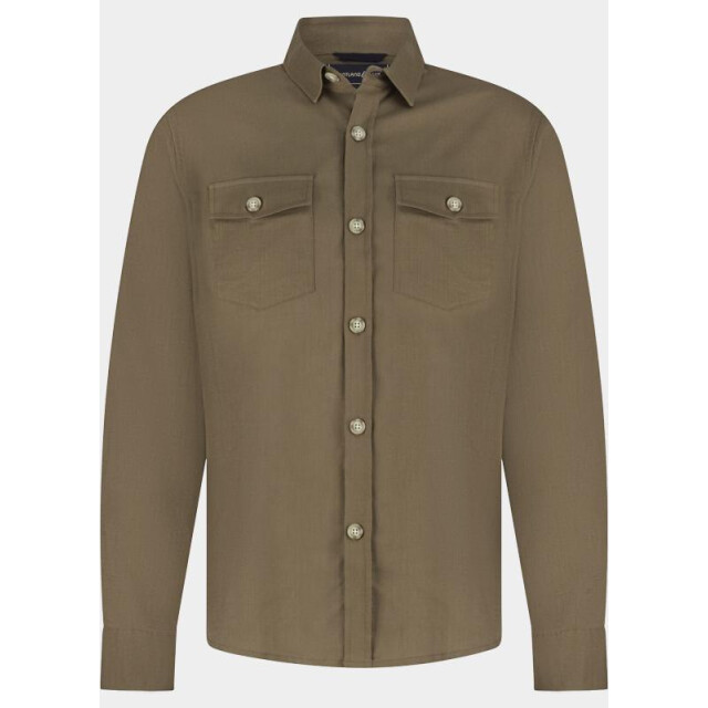 Bos Bright Blue Scotland blue overhemd heren xander shirt spe26114xa44sb/2002 205794 large