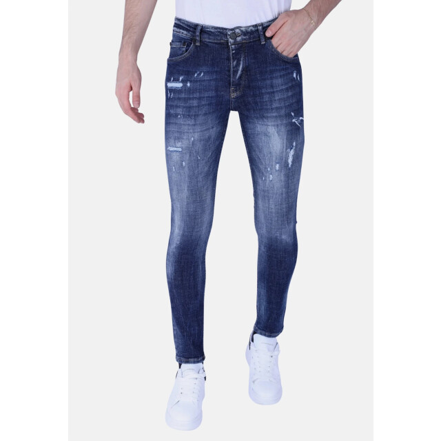 Local Fanatic Denim blue stone washed jeans slim fit 1103 LF-DNM-1103 large