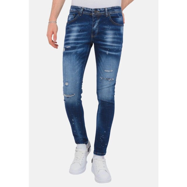 Local Fanatic Paint splatter ripped jeans slim fit LF-DNM-1075 large