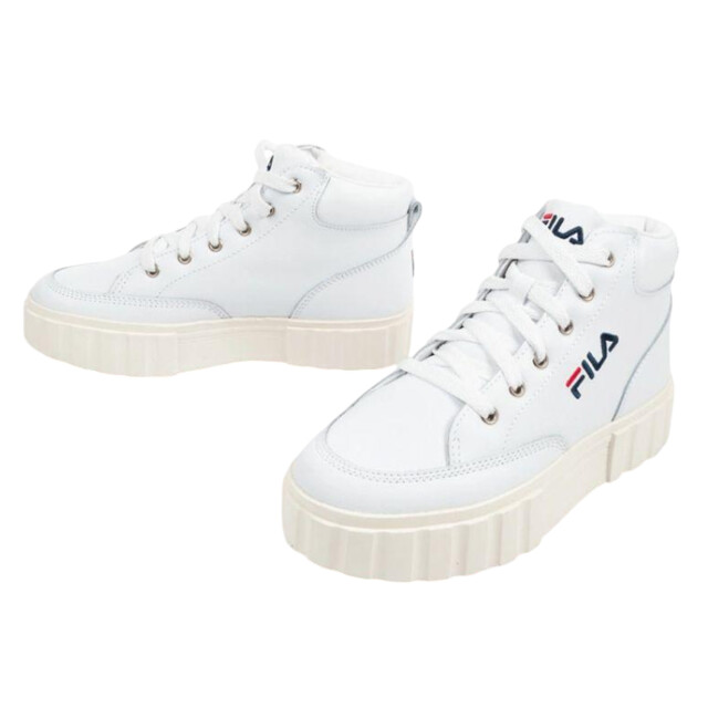 Fila Dames sandblast leren trainers UTPP10947_white large