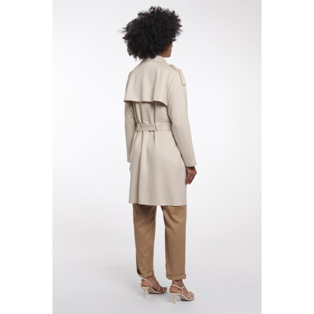 Rino & Pelle double breasted coat with belt elsje.7002621 9030 birch 06111.198.0095 large