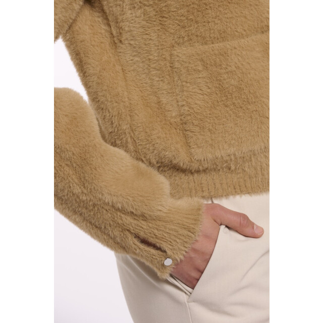 Rino & Pelle short cardigan with zipper closure bento.5002622 11013 burlywood 06111.820.0138 large