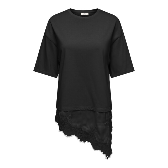 Jacqueline de Yong Jdyalma 2/4 lace detail t-shirt jrs 15384230 large