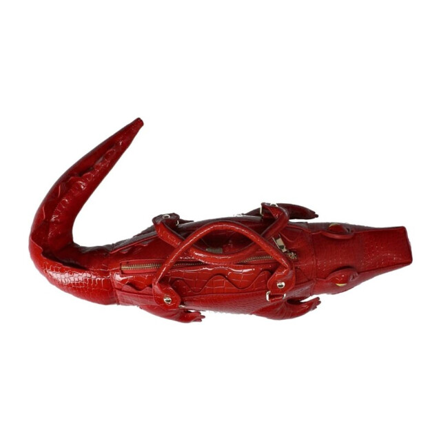 Laura Vita Sac croco rouge Sac Croco large
