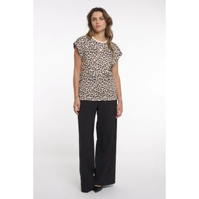 Rino & Pelle Ilana 7002622 rino&pelle sleeveless top with crew neck leopard Ilana.7002622 Leopard large