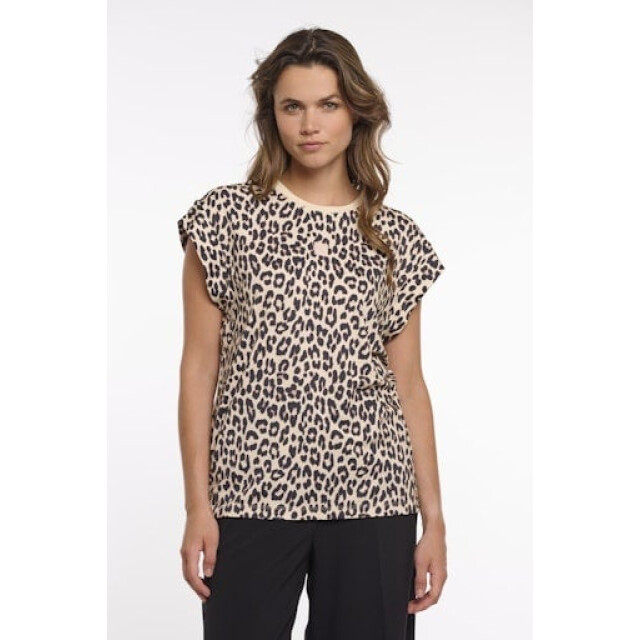 Rino & Pelle Ilana 7002622 rino&pelle sleeveless top with crew neck leopard Ilana.7002622 Leopard large