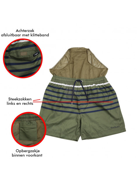 Pierre Cardin Swim short stripe LA206584-ARMY-XXL large