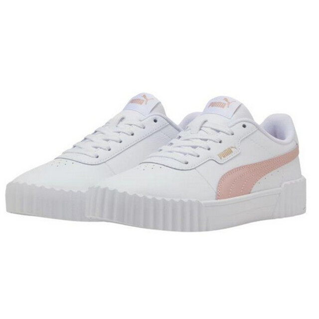 Puma Dames carina 3.0 leren trainers UTPP7009_whitepink large