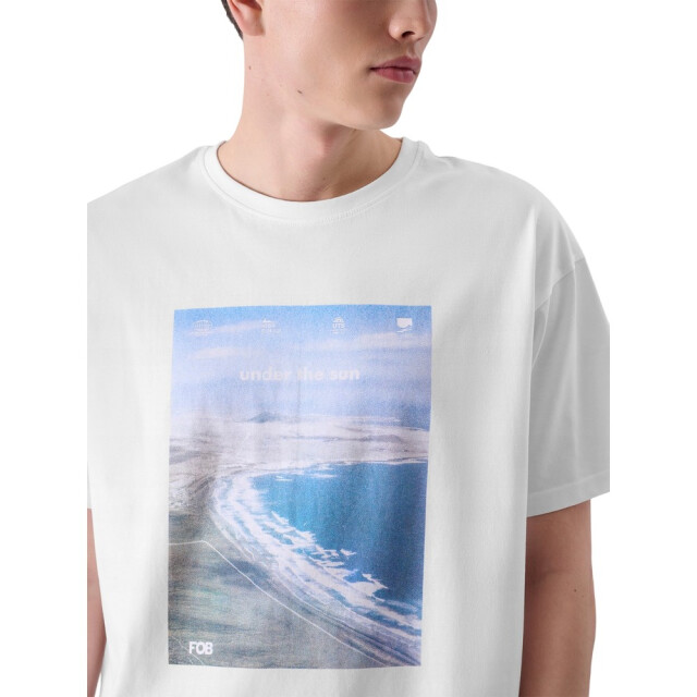 4F Heren t-shirt met opdruk UTPP5388_white large