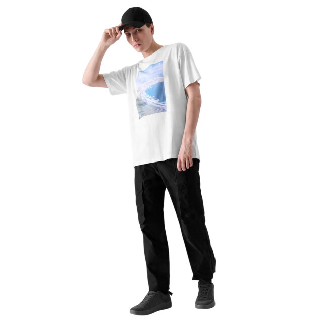 4F Heren t-shirt met opdruk UTPP5388_white large