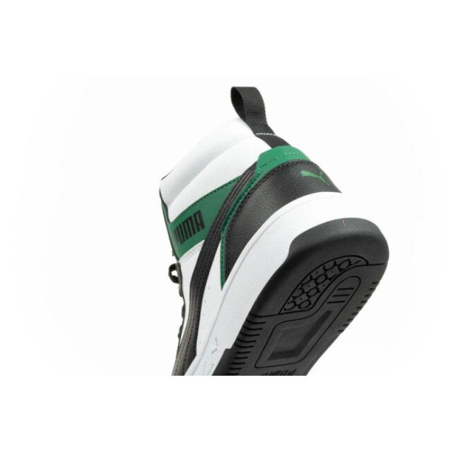 Puma Dames rebound v6 ecologisch leren enkellaarsjes UTPP6409_whiteblackgreen large