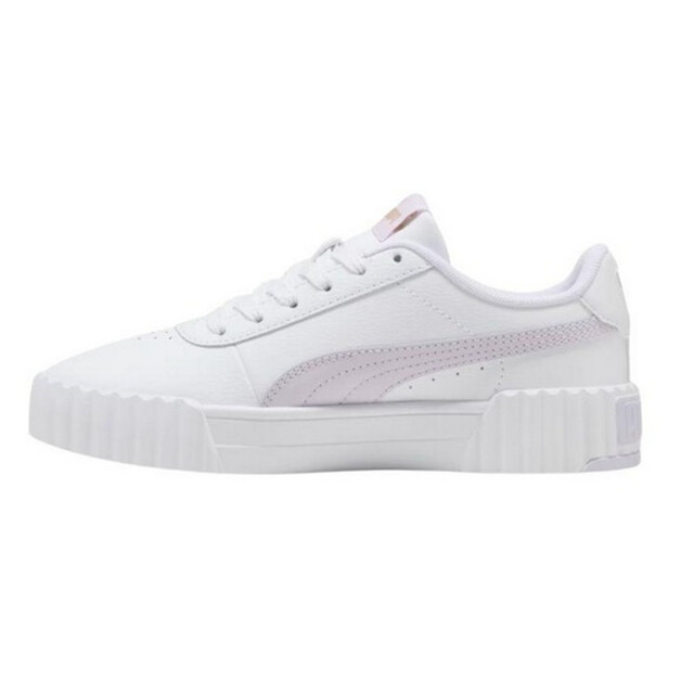 Puma Dames carina 3.0 leren trainers UTPP7009_whiteviolet large