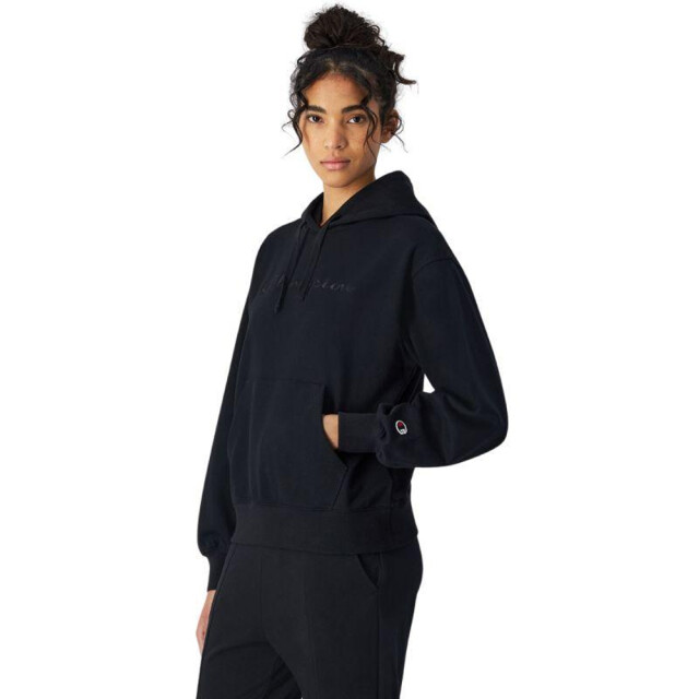 Champion Dames geborduurde logo kangoeroezak hoodie UTPP9072_black large
