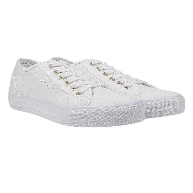 Lee Cooper Dames geborduurde logo trainers UTPP10783_white large