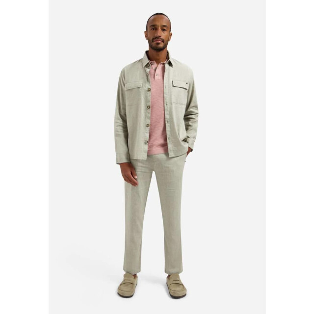 No Excess Pullover short sleeve polo slub light mauve 31240263SN-346 large