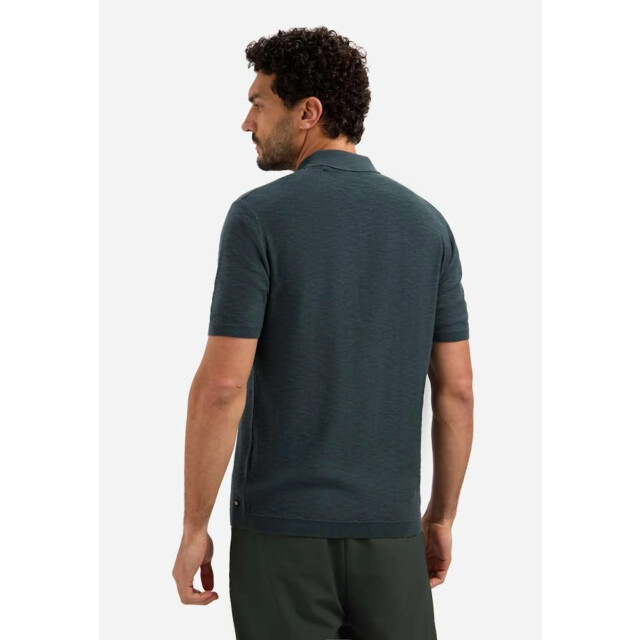 No Excess Pullover short sleeve polo slub dark steel 31240263SN-124 large