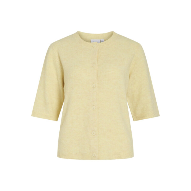Vila viliga 2/4 o-neck knit cardigan n 14113226 pastel yellow 06741.440.0009 large