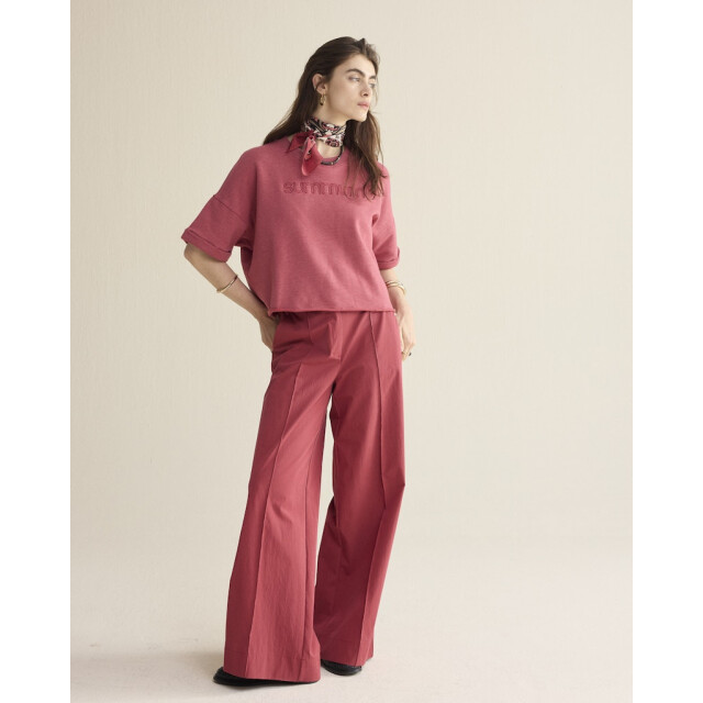 Summum top short sleeve sweat 3s5267-30775 559 brick red 06011.675.0003 large