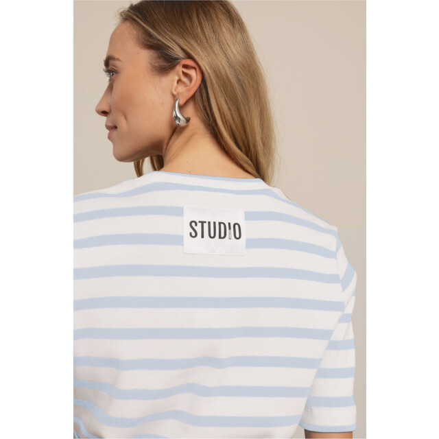 Studio Anneloes annika stripe t-shirt 13598 1170 pastel blue 06011.112.0226 large