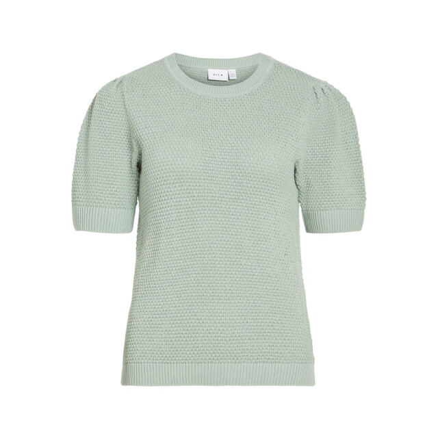 Vila vidalo o-neck s/s knit top noos 14084421 blue surf 06613.315.0015 large