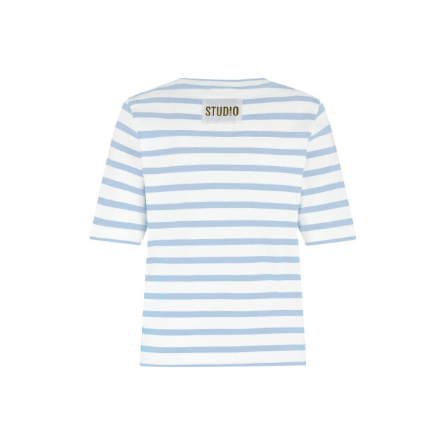 Studio Anneloes annika stripe t-shirt 13598 1170 pastel blue 06011.112.0226 large