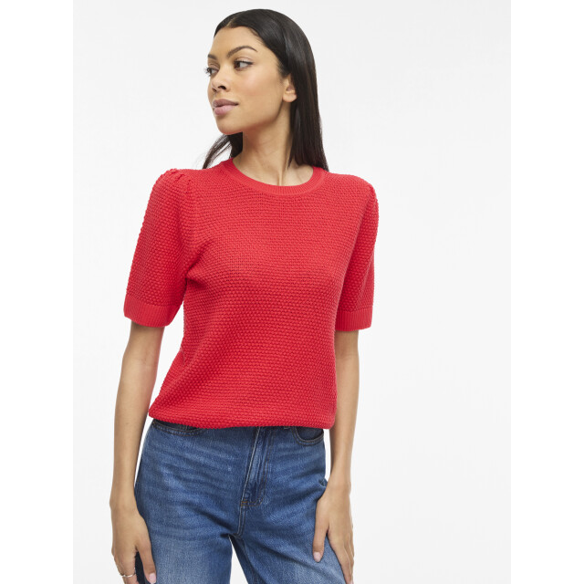 Vila Vidalo o-neck s/s knit top/su noo 14084421 large