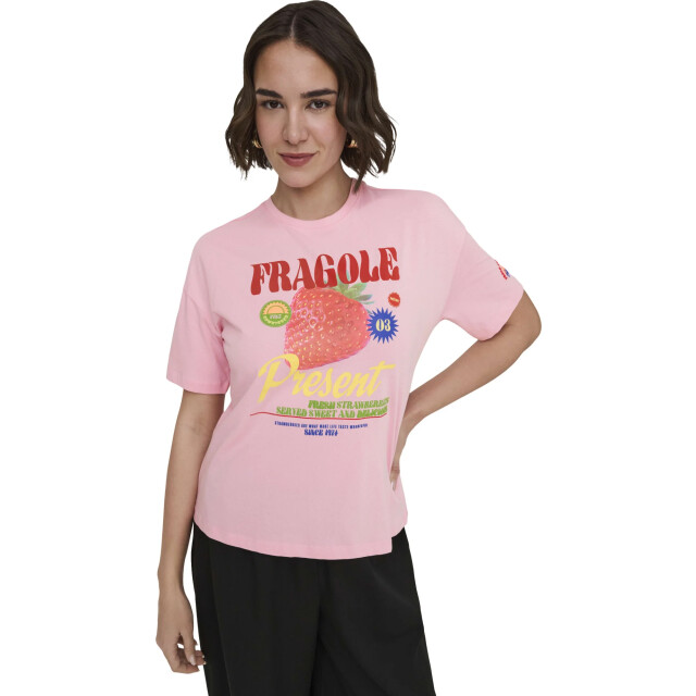 Only Onlbolette s/s top box cc jrs romance rose/fragole 15367075-305041004 large