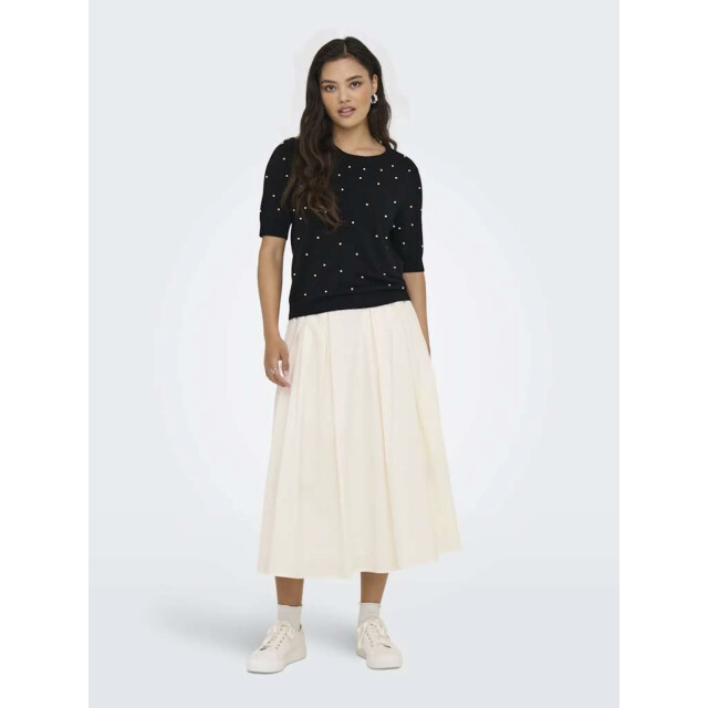 Only Onlmaila long pleat skirt wvn cloud dancer 15369555-177922 large