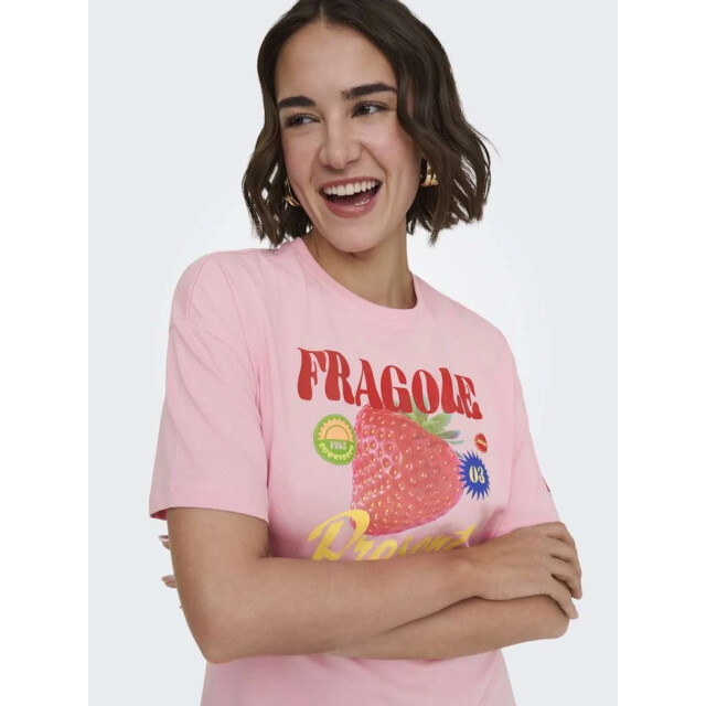 Only Onlbolette s/s top box cc jrs romance rose/fragole 15367075-305041004 large