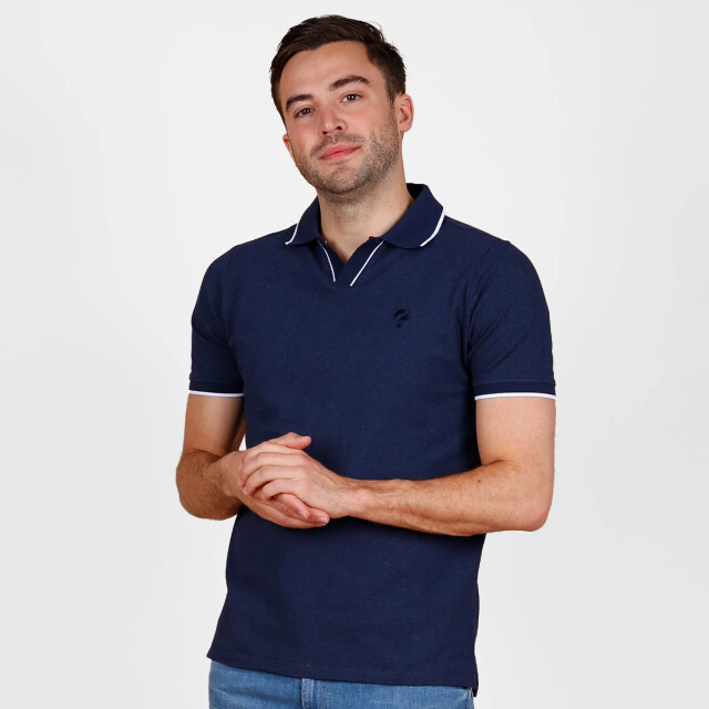Q1905 Polo shirt stein – donker melange QM2653762-670-1 large