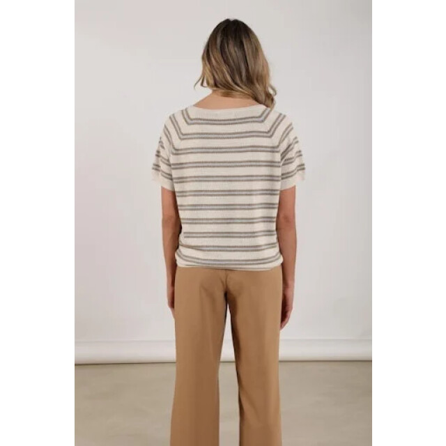 Nukus Nks03040 316 rachel pullover stripe sand/cloudy NKS03040 316 large