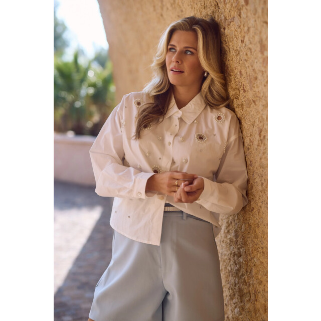 Nukus Nks02106 17 noor blouse pearl off white NKS02106 17 large