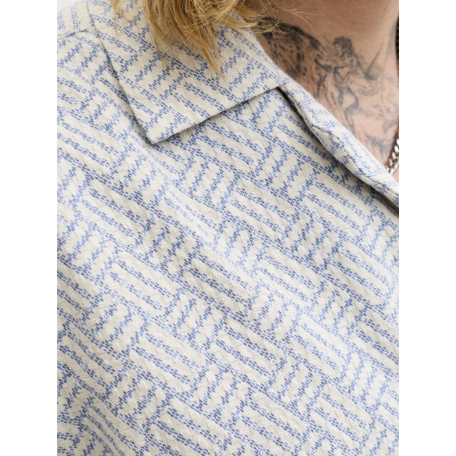 Jack & Jones jprbluwinson print dobby s/s shirt 12291956 ashley 05632.211.0010 large