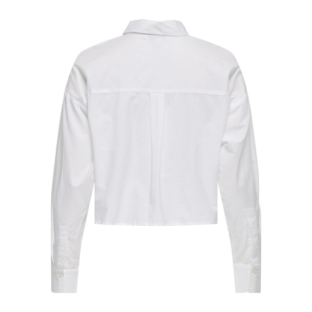 Only onlriti l/s pearl short shirt wvn 15371587 bright white 06615.100.0243 large