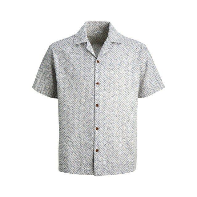 Jack & Jones jprbluwinson print dobby s/s shirt 12291956 ashley 05632.211.0010 large