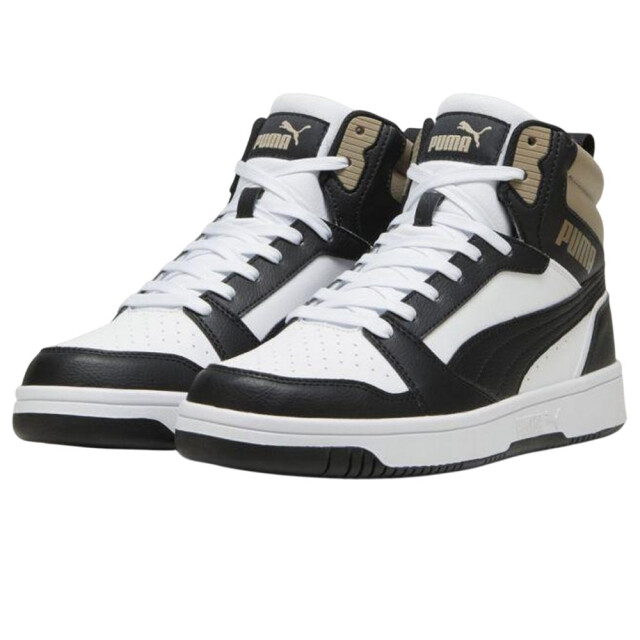 Puma Heren rebound v6 leren trainers UTPP7006_whiteblack large