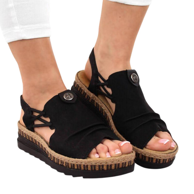 Rieker Dames synthetisch leren sandalen UTPP5815_black large