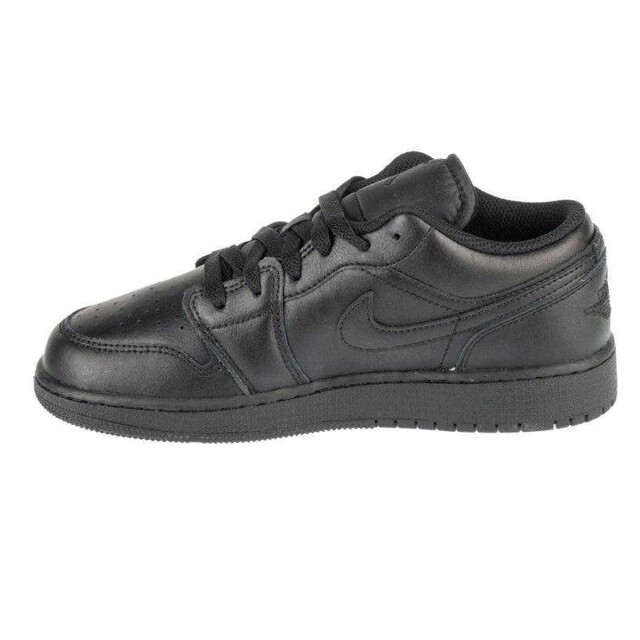 Nike Kinder/jonge kinderen air jordan 1 leather low trainers UTPP12161_black large