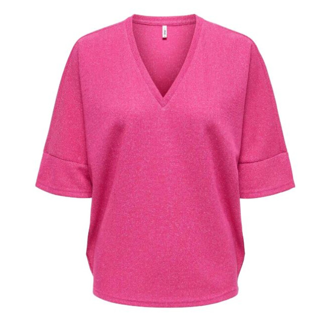 Only Onlivy s/s glitter v-neck top cs jr 15347713 large