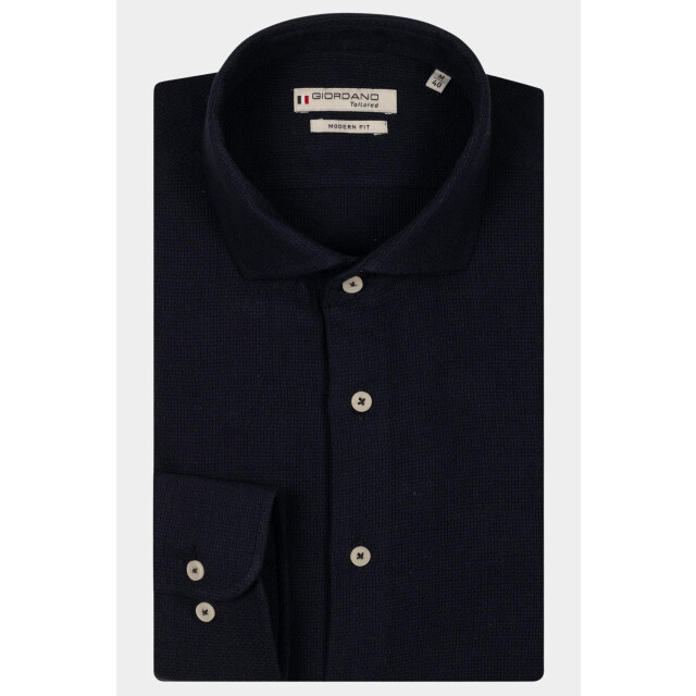 Giordano Casual hemd lange mouw row long sleeve cutaway plain 517814/60 188907 large
