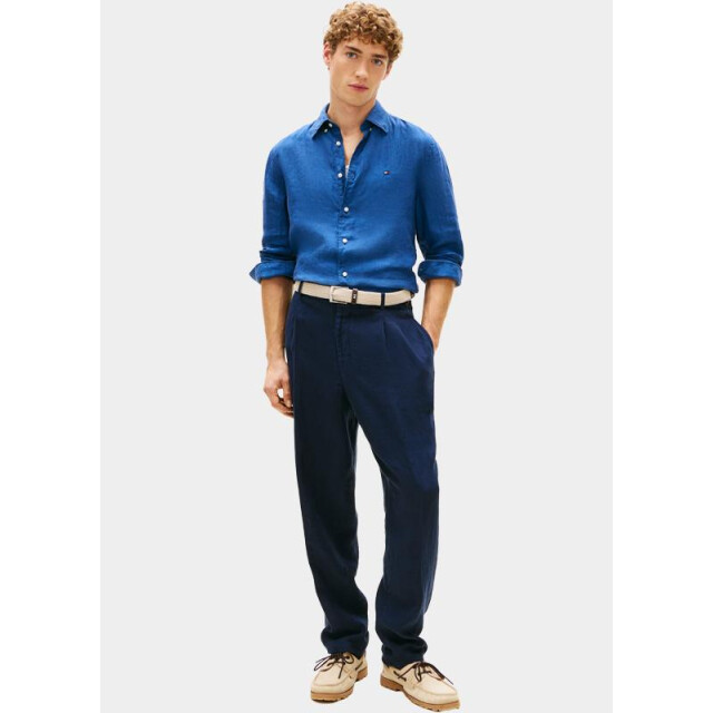 Tommy Hilfiger Casual hemd lange mouw pigment dyed li solid rf shir mw0mw41530/c3i 204795 large