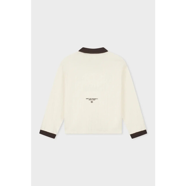 Equalité Ash knit longsleeve polo brown off 161876117 large