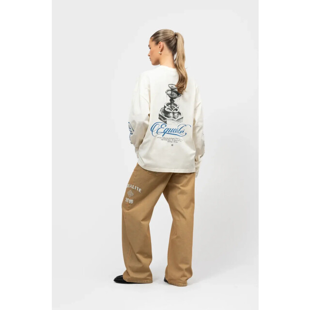 Equalité Fontain oversized longsleeve tee off 161876034 large