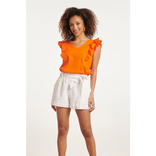 Smashed Lemon 24171 basic top met speelse dubbele ruches | 8720331249245 large