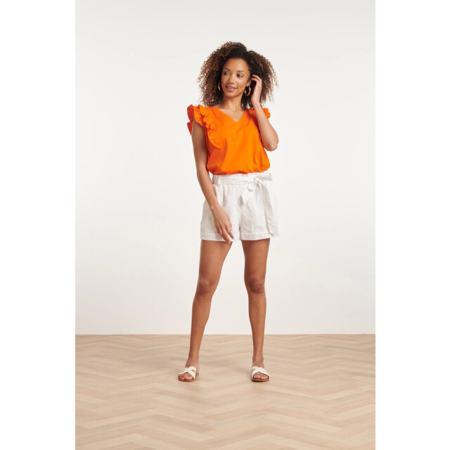 Smashed Lemon 24171 basic top met speelse dubbele ruches | 8720331249245 large