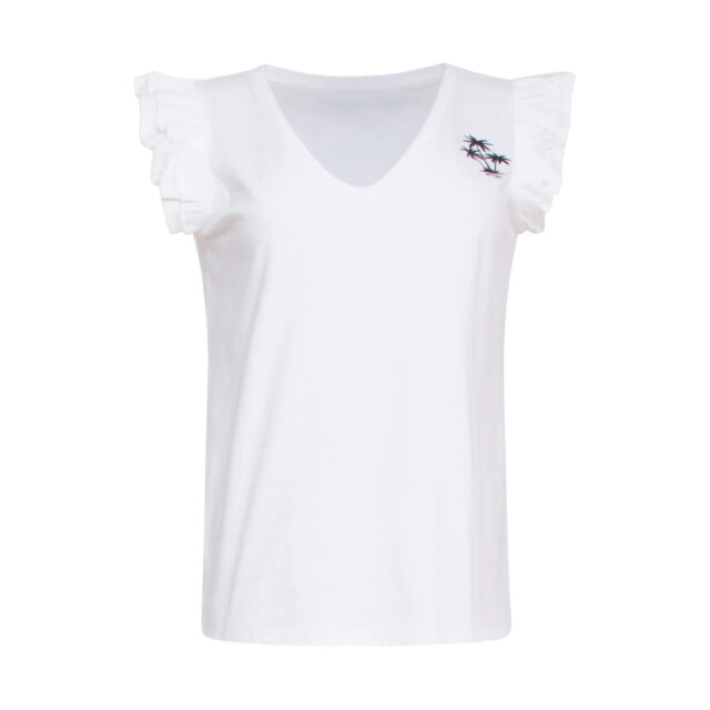 Smashed Lemon 24175 te top met speelse ruches palmboom borduursel | 8720331249641 large