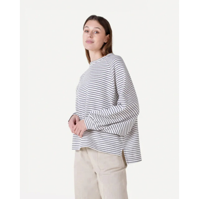 Another Label Flori stripe sweat - Flori stripe sweat - Another Label large