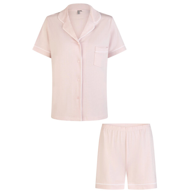 By Louise Dames korte pyjama set modal shortama met knoopsluiting BL-6180-02 large